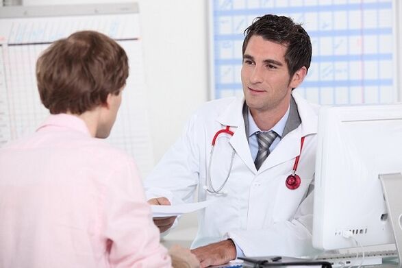 Appointment by a urologist of treatment for prostatitis